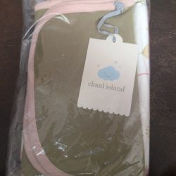 Burp Cloths 4 Pack Girl