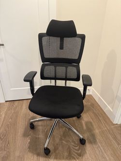Black ergonomic office chair