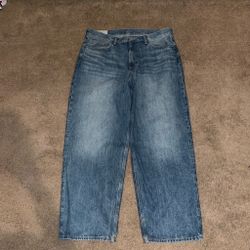 HnM baggy jeans blue , size 36