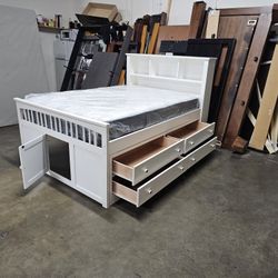 Full Captains Bed And Mattress 