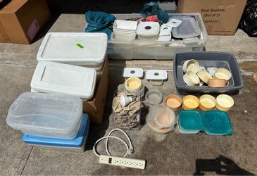 FREE - Reptile tubs, hides, water bowls, etc