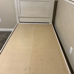 Twin White Wood Bed Frame 