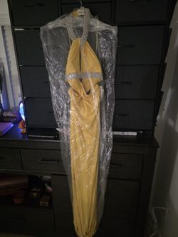New Beyond By Jovani Yellow Formal Dress