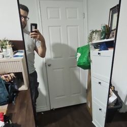 Large 66" x 22" Full-Length Mirror - Stand or Wall Mount