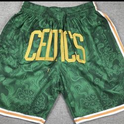 Celtics Just Don Shorts Size XL
