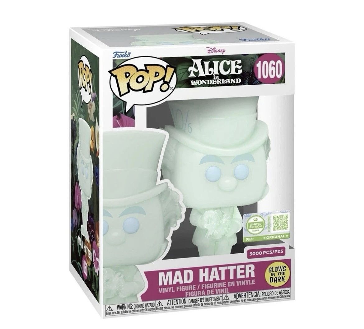 Funko POP! Alice In Wonderland Mad Hatter Le 5000 GITD W/Protector Preorder