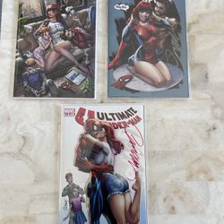 Ultimate Spider-Man #4 Campbell Exclusive Covers  B, C  Signed