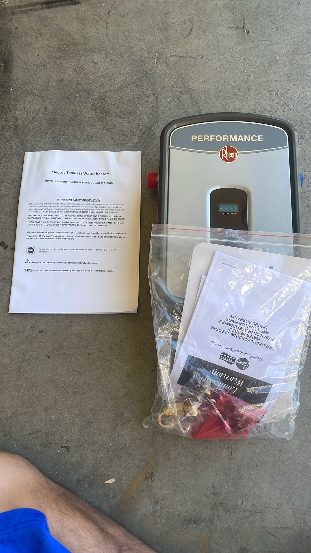 Tankless water heater
