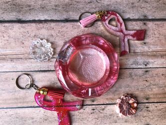 Individual Breast Cancer Awareness Keychains
