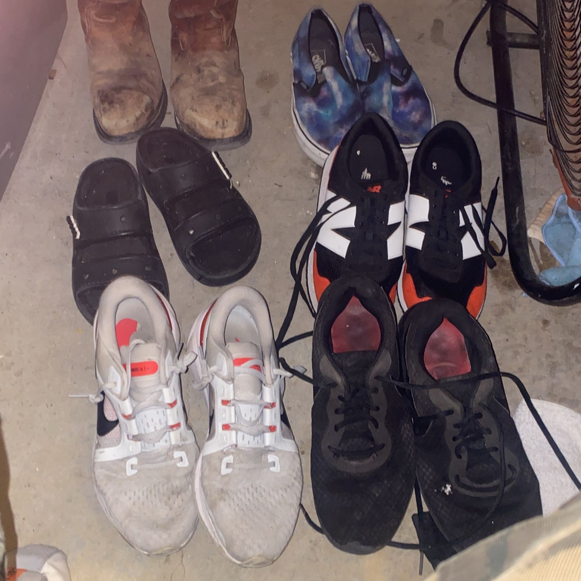 Six Pair Of Used Shoes