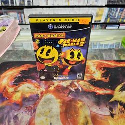 Pac-Man vs./Pac-Man World 2 Nintendo GameCube CIB Complete w Manual Tested