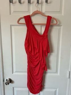 NEW without tags - Do & Be Red Ruched Coral Mini Dress Size M but runs like a Small