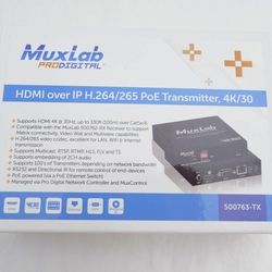 MUXLAB 500763-TX / 500763TX (BRAND NEW) - Transmitter ONLY - POE NIDS