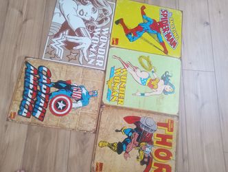 5 Metal Signs Like New I had them stored...