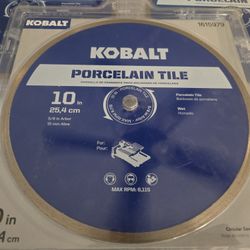 Kobalt 10-inch Wet Continuous Rim Diamond Saw Blade