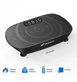MERACH CV30 Curved Portable Vibration Plate for Beginners, Black