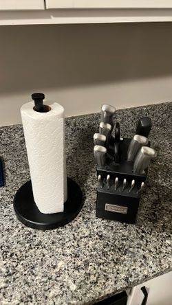 Knife block And Paper Towel Holder