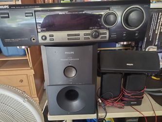 Phillips home movie surround sound with subwoofer