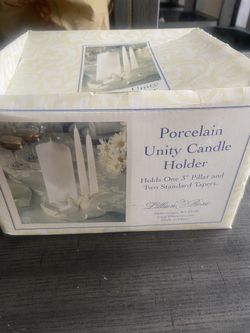 Porcelain Unity Candle Holder 
