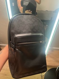 Coach New York leather sling backpack