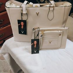 Large Vanessa Williams Bag 2 Piece Perfect Condition 