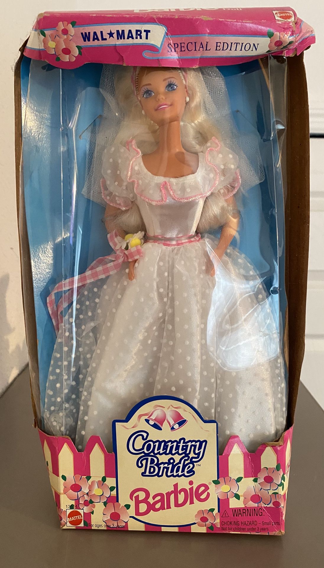 Country Bride Barbie (1994 Walmart Special Edition)– New, Still Boxed (Box Damaged)