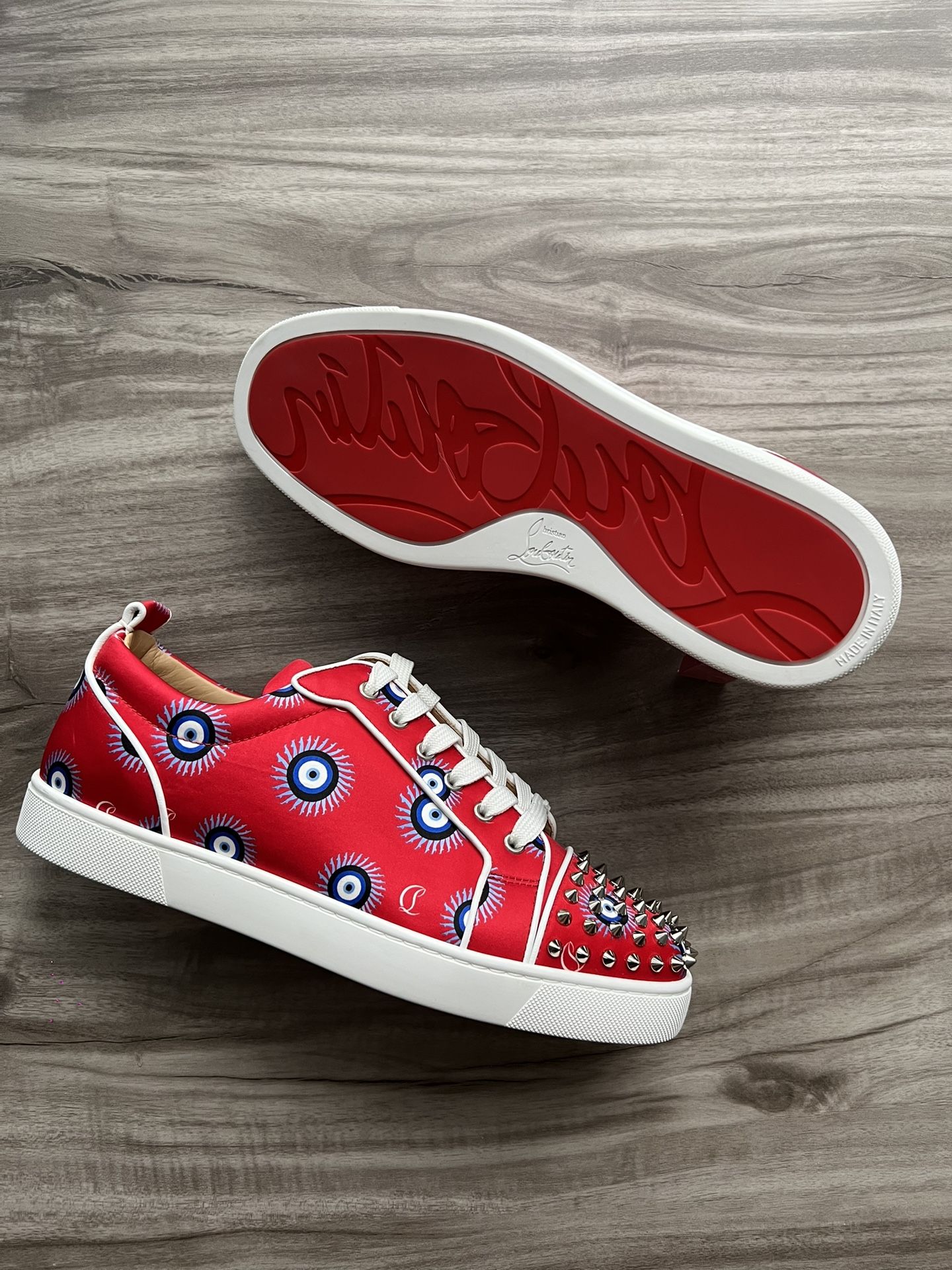 Christian Louboutin Orlato Low Evil Eye Spike NEW size 9.5 (42.5 EU) Men’s