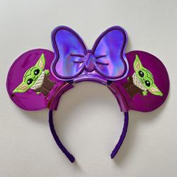 Star Wars Grogu Baby Yoda embroidered minnie ears