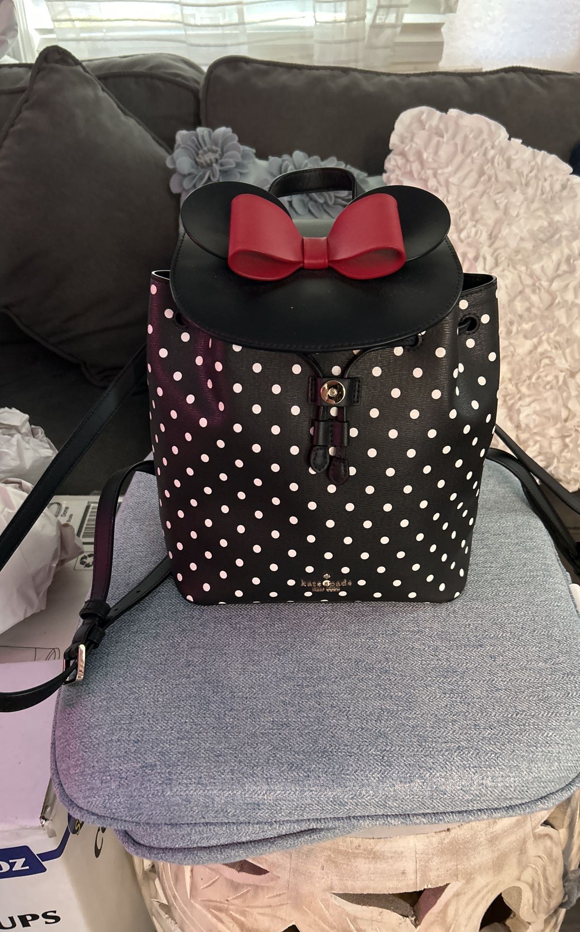Backpack, Mickey Mouse, Black And Red