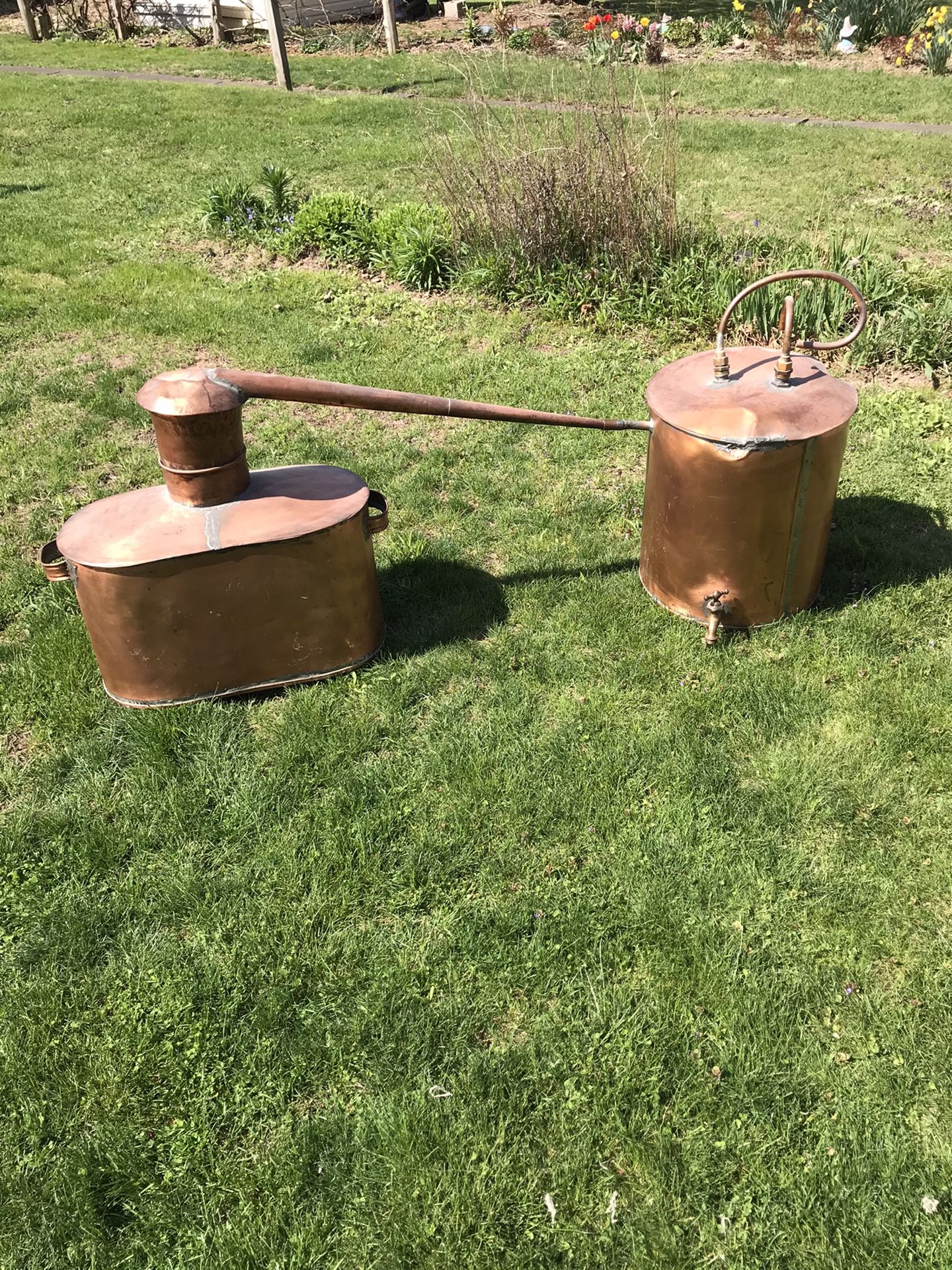 Vintage Copper Moonshine Still