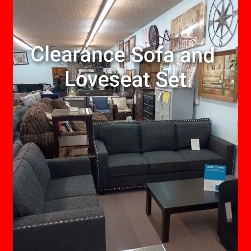 🥰 Black Friday Special Sofa And Loveseat Set $699
