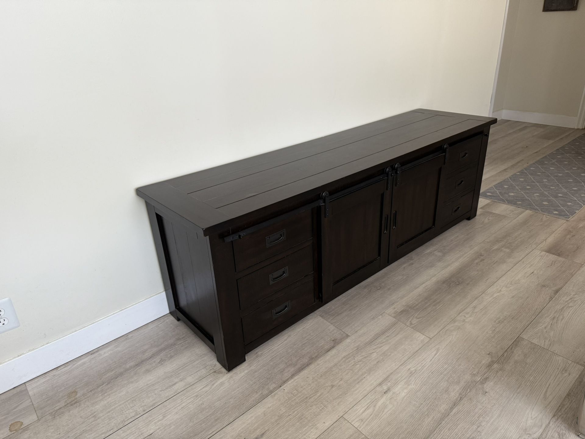 Barn Door TV Stand