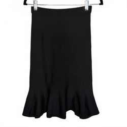 Michael Kors Knit Pencil Skirt Black Size XS Stretch Midi