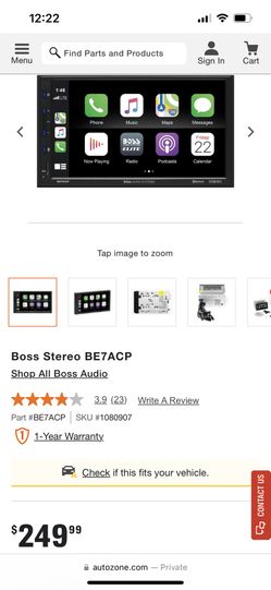 Boss Audio System 7” touchscreen CarPlay
