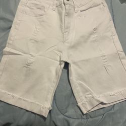 White Brand New Short Jean