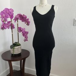 Bodycon Dress With Straps Black Available Small And Large