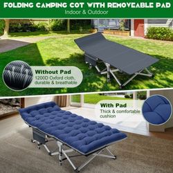 Camping Cot for Adults, Heavy-Duty and Comfortable