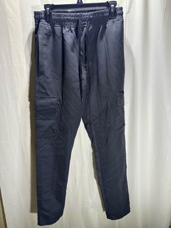 Leg3nd Discovery Men’s Black Cargo Pants M Regular Fit Elastic Drawstring