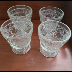 Cut Glass Dessert Cups 