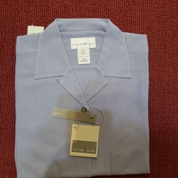 Cutter And Buck Silk Blue Ladies Polo New Short Sleeve Medium In Bag