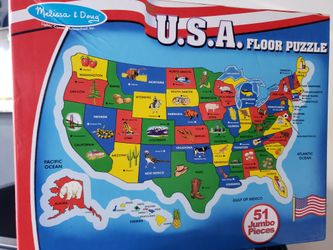 Melissa & Doug LARGE USA Puzzle