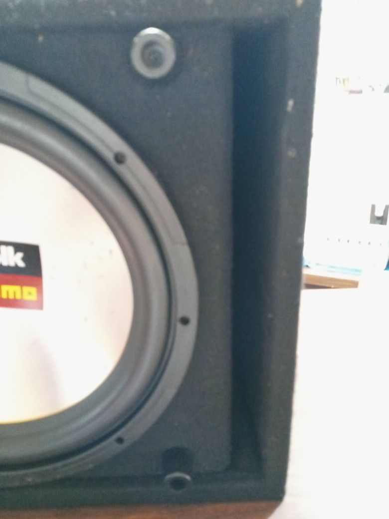 Polk audio Momo 12-in 4 ohm subwoofer. 75-400 rms, 800 watt