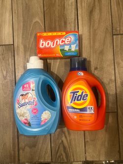Detergent tide suavitel and dryer sheets  All For $20