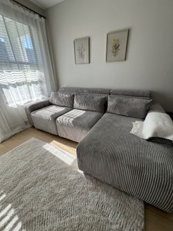 El Dorado Sofa Modern Large Gray Queen Sofa Bed Like New Moving Sale