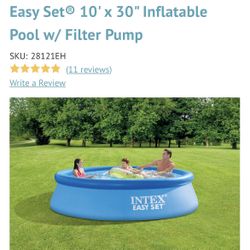 “New” Intex 10x30 Easy Set Pool w/ Pump