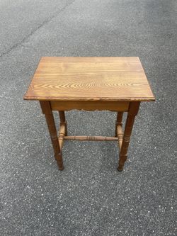 Vintage Wooden Side Table 