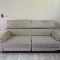 Gray Power Reclining Sofa