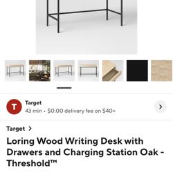 Cute Desk With USB And Outlets 