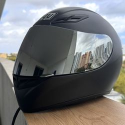 HALMET AGU MEDIUM MATT BLACK MATT 2 Visors