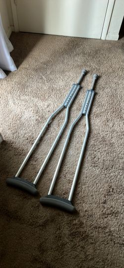 Guardian MDSV80535 Adult Aluminum Crutches – 300 lb
